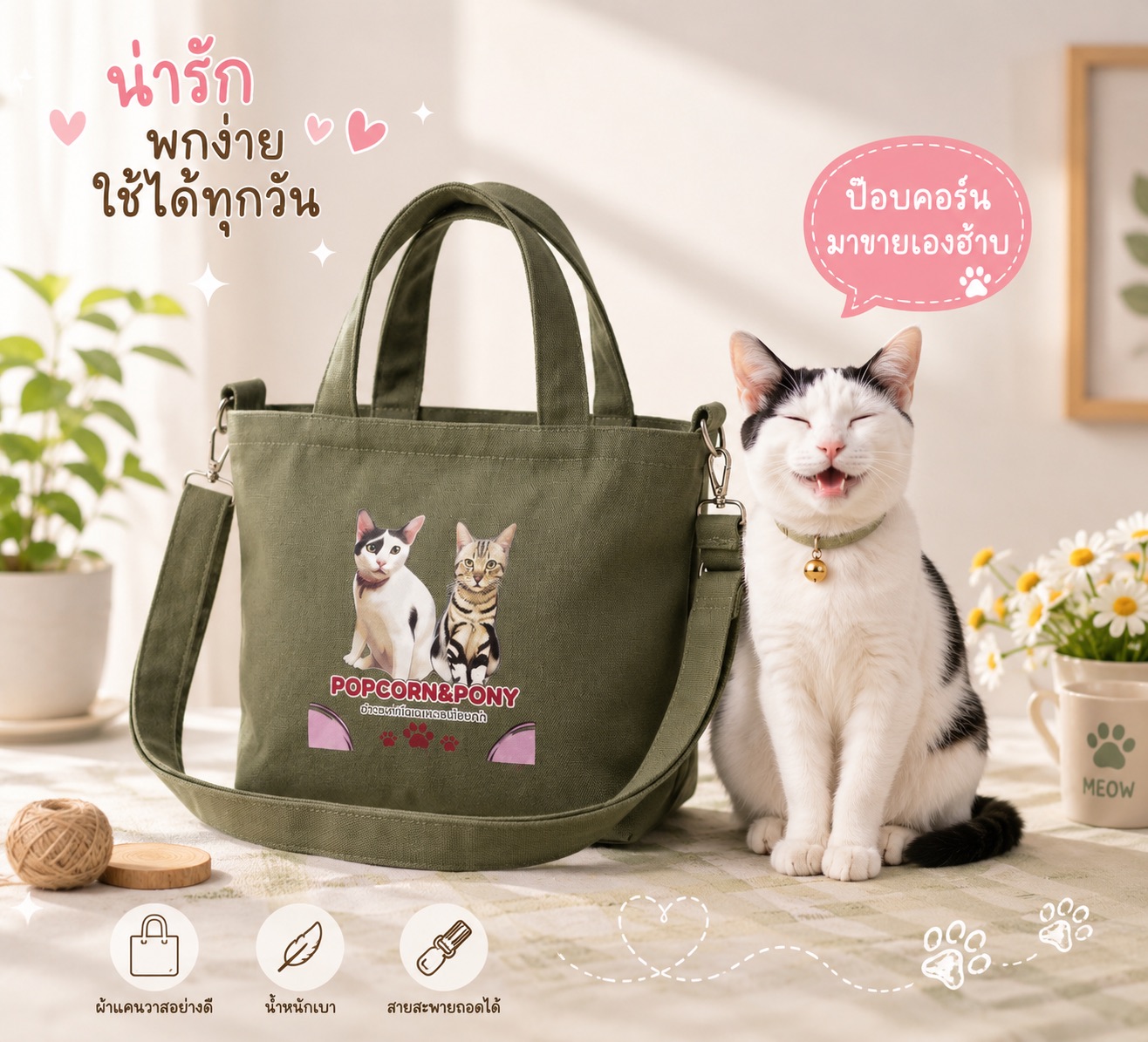 กระเป๋า Pop S ใช้งานจริง